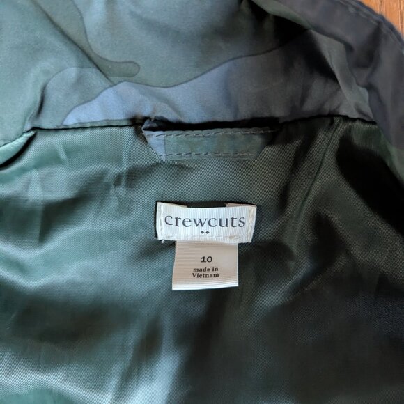 J. Crew Boys Green Quilted Camo Vest - 10 - Picture 3 of 3